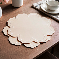 Набор плейсматов Flora Table кремовые (2шт.)