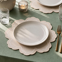 Набор плейсматов Flora Table кремовые (2шт.)