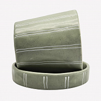 Горшок "Linea" шалфей 15,5 см