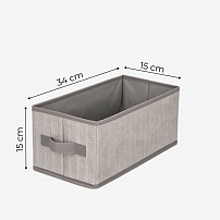 Короб для хранения "Melange" бежевый 34x15x15