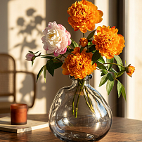 Ваза "Деметра" серая 15 см